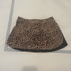 Outdoor Voices Leopard Print Mini Skirt